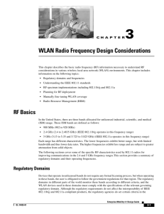 WLAN Radio Frequency Design Considerations