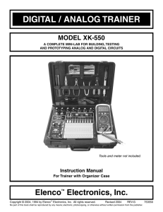 Elenco Analog/Digital Trainer XK-550