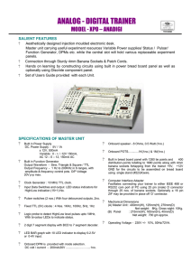 Analog-Digital Trainer XPO-ANADIGI Manual