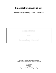 EEngr 234 Electrical Circuits Lab II