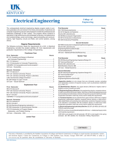 Electrical Engineering - University of Kentucky