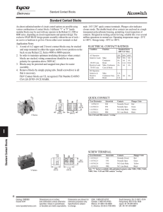 Standard Contact Blocks - Digi-Key