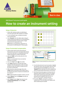 How to create an instrument setting