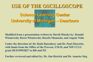Oscilloscope - University of Michigan