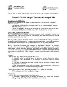 Delta-Q QUIQ Charger Troubleshooting Guide