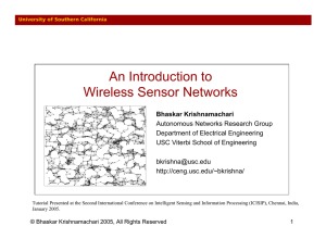 An Introduction to Wireless Sensor Networks