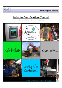 Isolation Verification Control - Locksafe