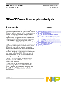 MKW40Z Power Consumption Analysis