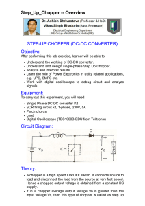 Step_Up_Chopper -- Overview STEP-UP CHOPPER (DC
