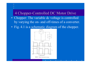 4 Chopper-Controlled DC Motor Drive