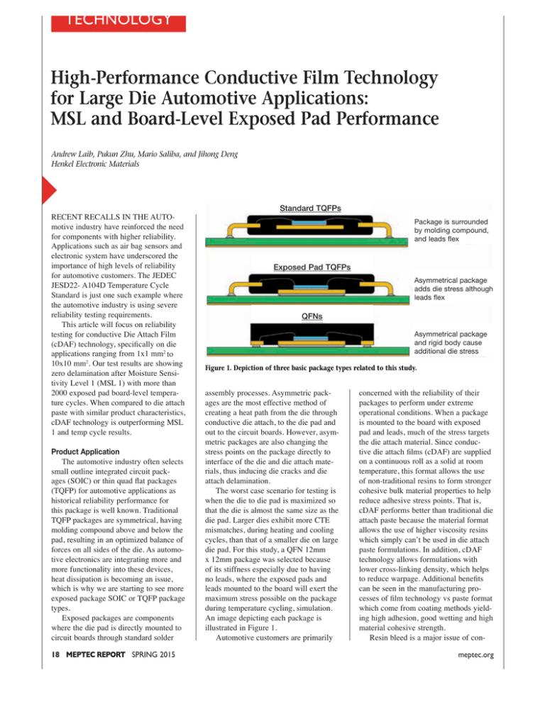 HighPerformance Conductive Film Technology for Large Die