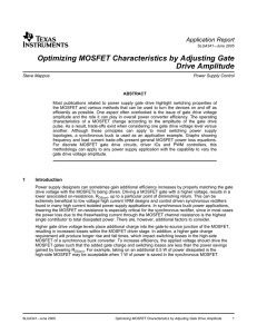 Optimizing MOSFET Characteristics by