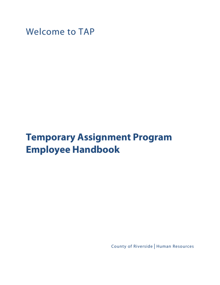 tap temporary assignment program