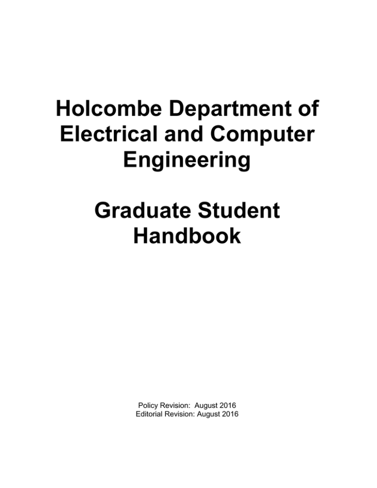 Department of Electrical and Computer Engineering