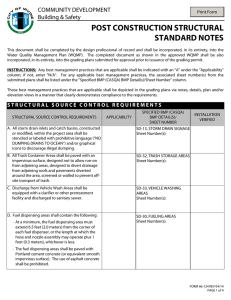 post construction structural standard notes