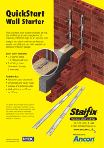 Staifix QuickStart Wall Starter System