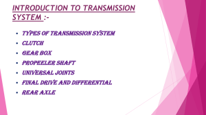 INTRODUCTION TO TRANSMISSION SYSTEM