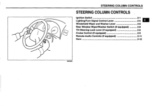 02 STEERING COLUMN CONTROLS