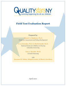 Field Test Evaluation Report