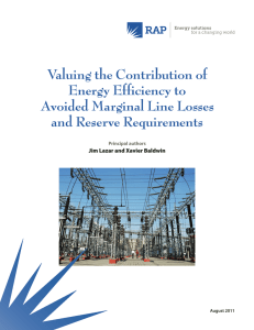 Valuing the Contribution of Energy Efficiency to Avoided Marginal