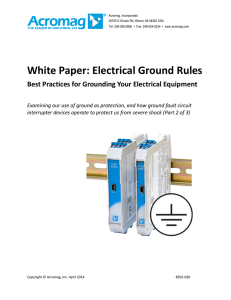 Electrical Ground Rules