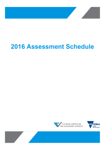 2016 Assessment Schedule (pdf