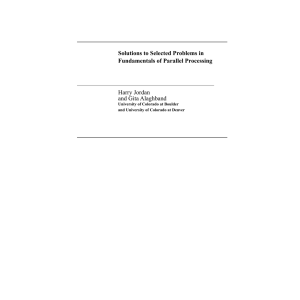 Solutions to Selected Problems in Fundamentals of Parallel
