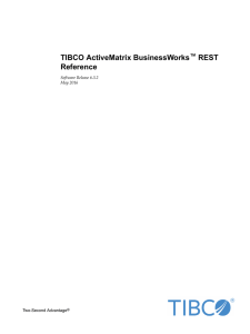 TIBCO ActiveMatrix BusinessWorks™ REST Reference