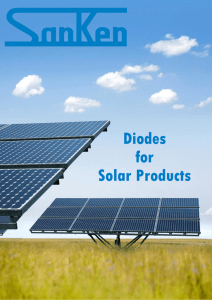 Diodes for Solar Products