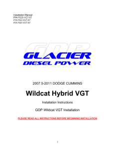 07.5-11 Wildcat VGT Installation