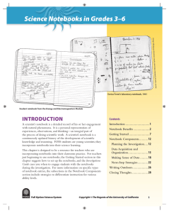 Science Notebooks in Grades 3-6