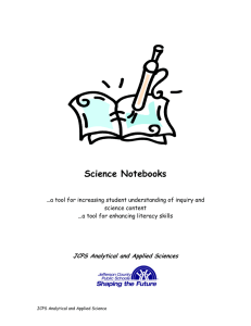 Science Notebooks - Independence School District