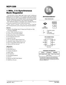 NCP1599 - Synchronous Buck Regulator