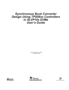 Fast Response Synchronous Buck Converter Design Using the TI