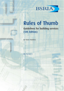 Rules of Thumb Guidelines for building services (5th Edition)