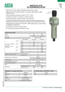 particulate filter/regulator