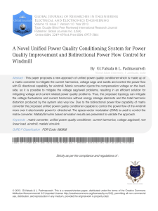 A Novel Unified Power Quality Conditioning System for