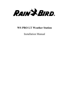 Installation Manual - Rain Bird Services