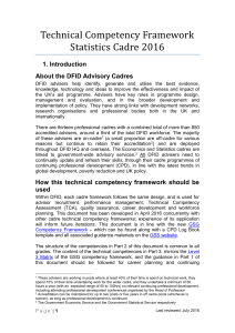 Technical Competency Framework: Statistics