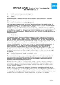DERATING CURVES (Current carrying capacity)