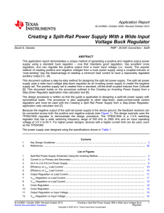 Create a Split-Rail Power Supply with a Wide