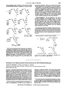 Synthesis of an Oligonucleotide Suicide Substrate for DNA