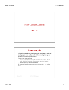 Mesh Currents