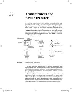 Transformers and power transfer