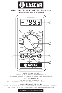 mini digital multimeter - dmm 350