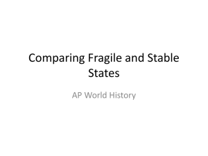 Comparing Fragile and Stable States