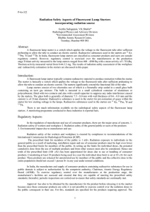 Radiation Safety Aspects of Fluorescent Lamp Starters