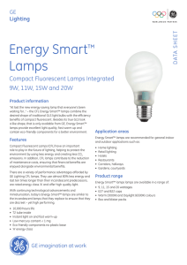 CFL Integrated Energy Smart™ Lamps