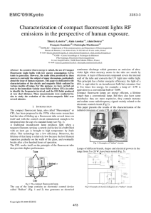 3.Characterization of Compact Fluorescent Lights RF Emissions in