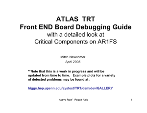 ATLAS TRT Front END Board Debugging Guide